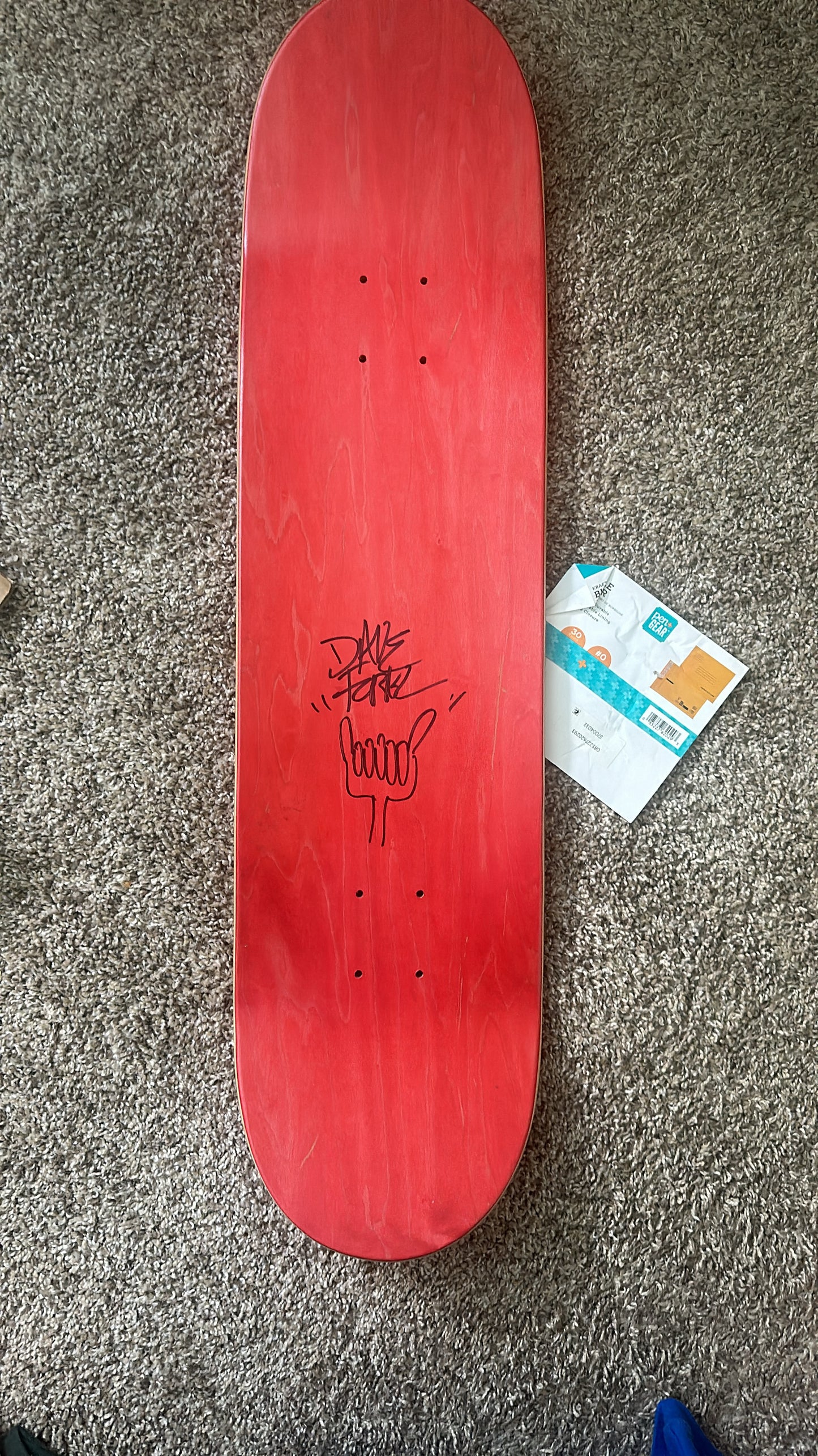 David Foral Pan’s Cruz Skatedeck Dirty Heads -Signed / Doodled