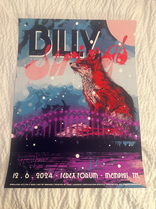 Billy Strings Memphis 2024 N1 poster